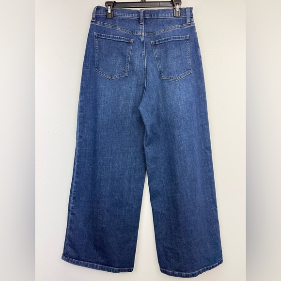 Banana Republic size 30/10 Women’s Blue Denim High Rise Wide Leg Jeans - Picture 4 of 6